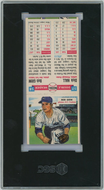 1955 Topps Double Headers Bob Grim Dick Hall 