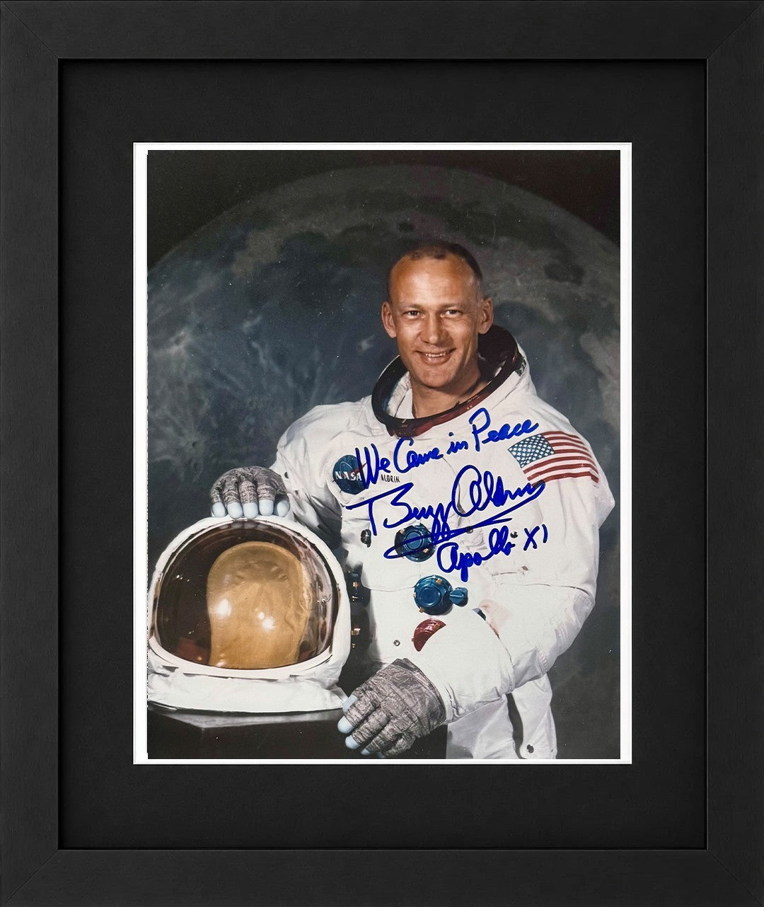 Buzz Aldrin Signed &amp; Inscribed 8x10 Apollo 11 Photo. JSA0