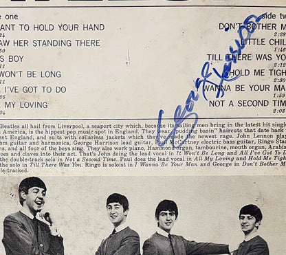 Rare George Harrison Autograph, Signed Meet the Beatles Album Cover. JSA3
