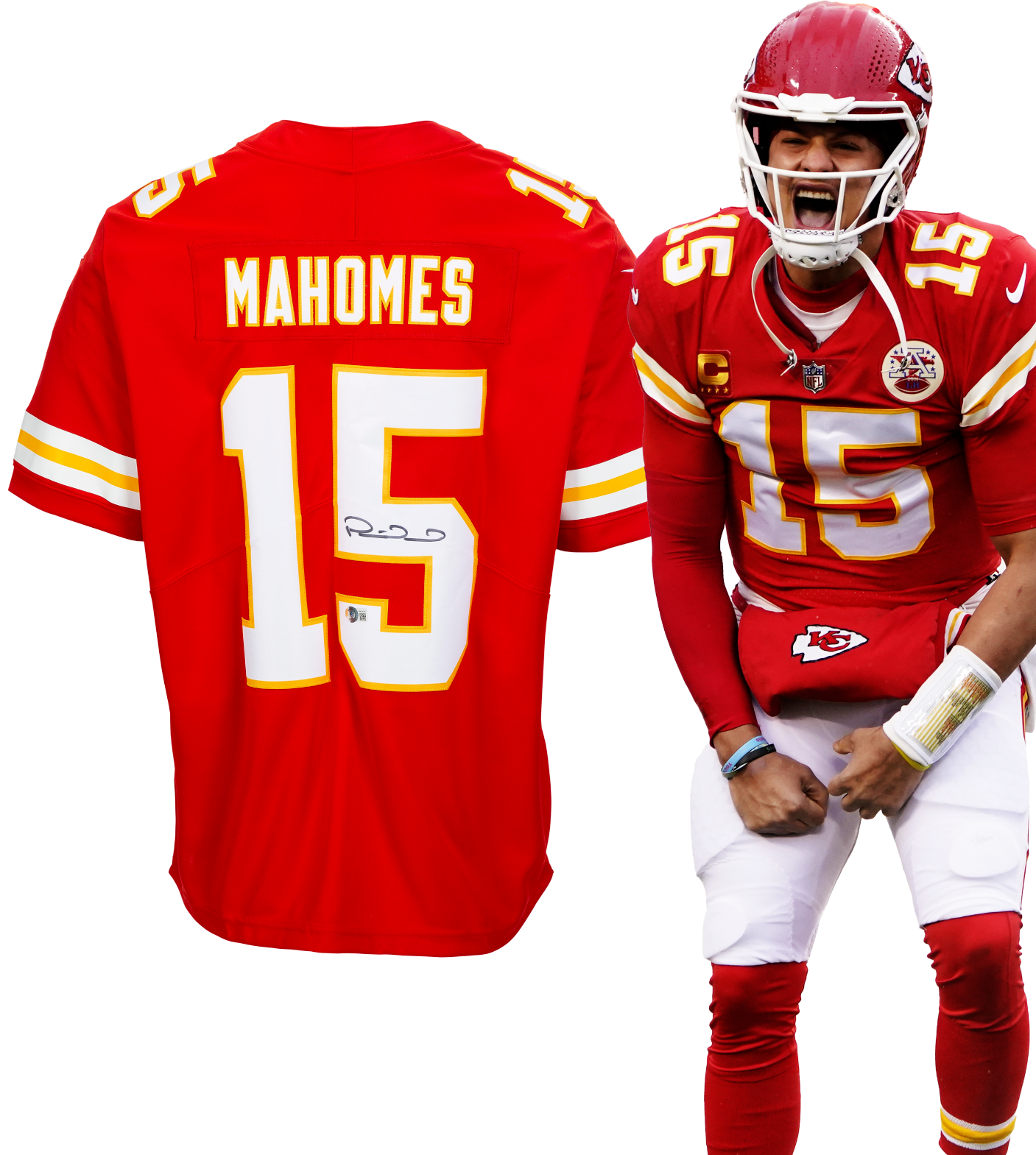 Patrick Mahomes Signed KC Chiefs Jersey, Red. Super Bowl Champ. BAS ...