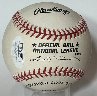 Johnny Vander Meer Signed Autograph Baseball. Vandermeer JSA signature.1