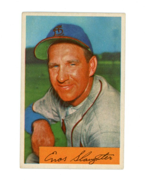 1954 Bowman Enos Slaughter0