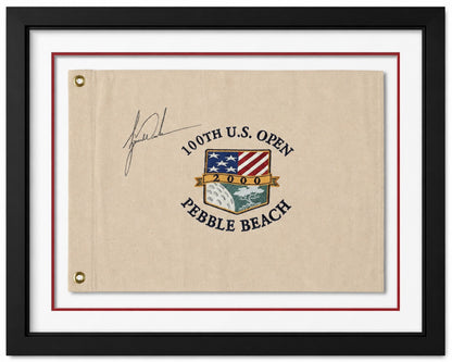 Tiger Woods Signed 2000 US Open Pebble Beach Flag. Auto Beckett BAS0