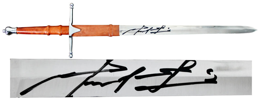 Mel Gibson Signed Medieval Sword, Braveheart William Wallace. COA1