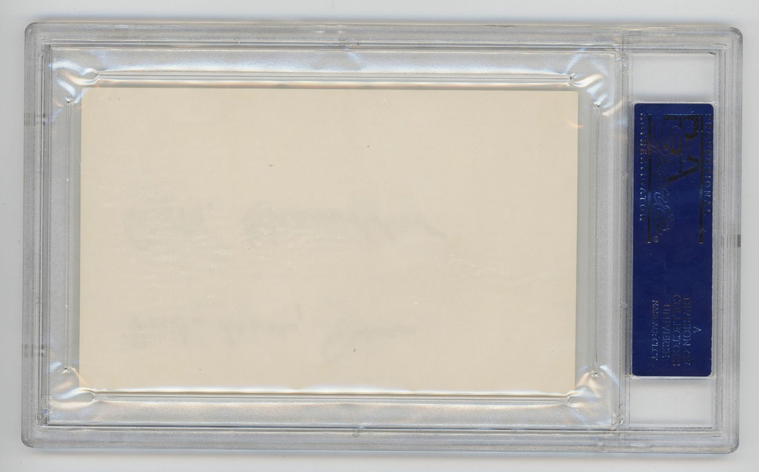 Happy Chandler Signed &amp; Inscribed Index Card. PSA. 2nd Commissioner, Senator1