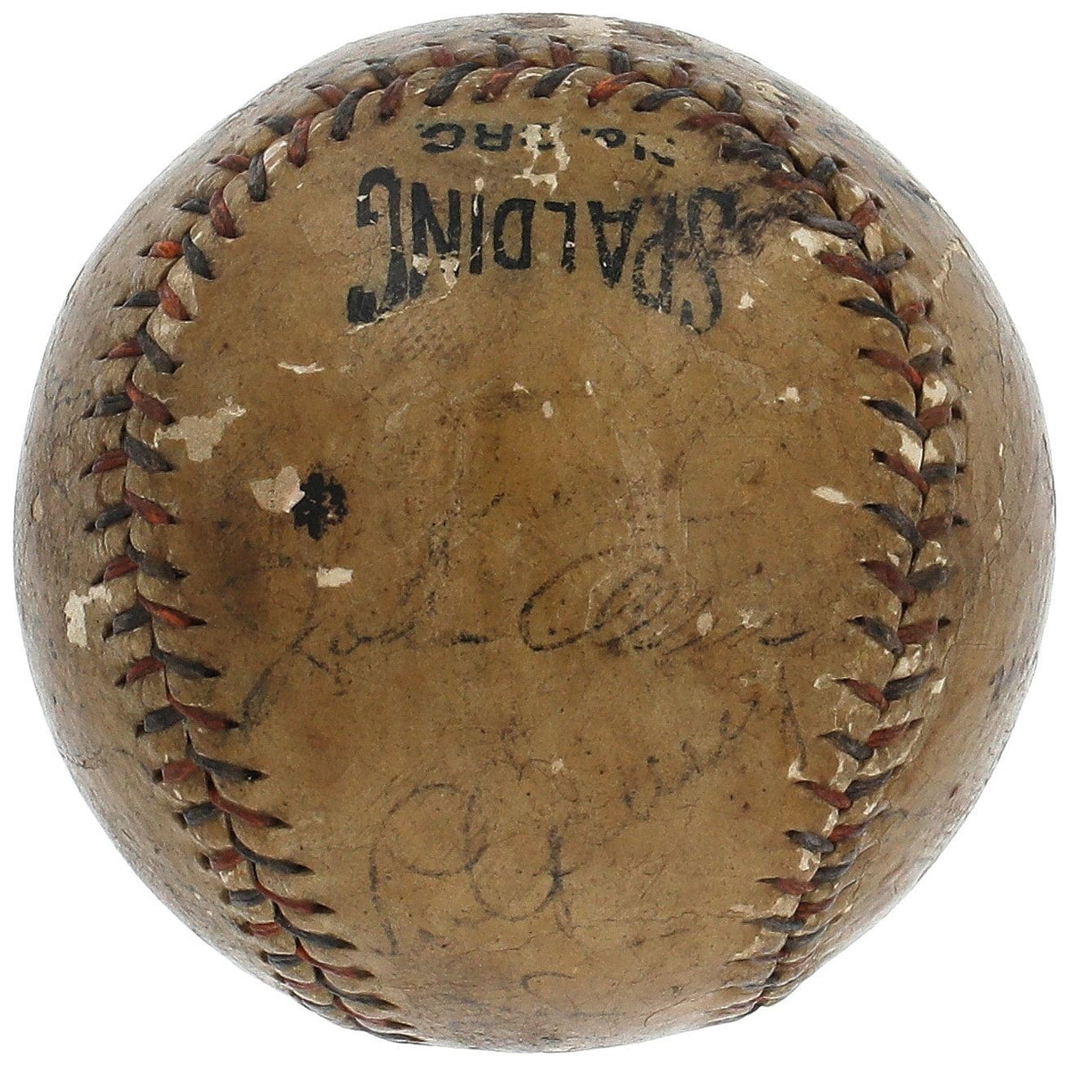 1934 New York Yankees Babe Ruth &amp; Lou Gehrig Multi Signed Baseball2