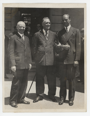 1934 Pres. Franklin D. Roosevelt, Hiding Cane. FDR Original Photograph, Type 1