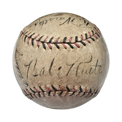 1934 Tour of Japan Signed Baseball, Ruth &amp; Gehrig. Auto PSA JSA1