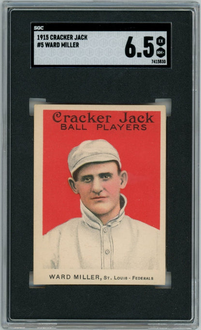 1915 Cracker Jack Ward Miller SGC 6.50