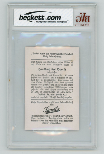 1933 Sanella Babe Ruth 