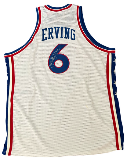 Julius Erving Dr. J Signed Jersey. 76ers Mitchell Ness Size 54 JSA0
