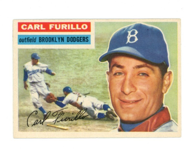 1956 Topps Carl Furillo Gray Back0
