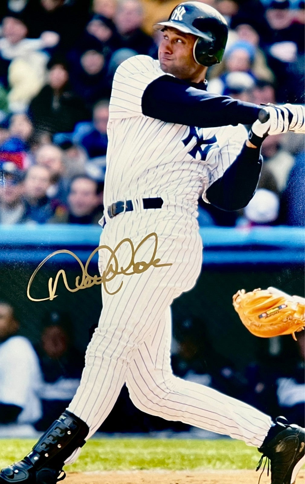 2000s Derek Jeter Signed 16x20 Photo. Rare Limited Edition /50. Upper Deck UDA2