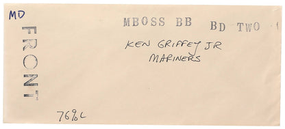 Ken Griffey Jr. Type 1 Original Photo. Used on 1995 Topps Card. PSA Topps COA2