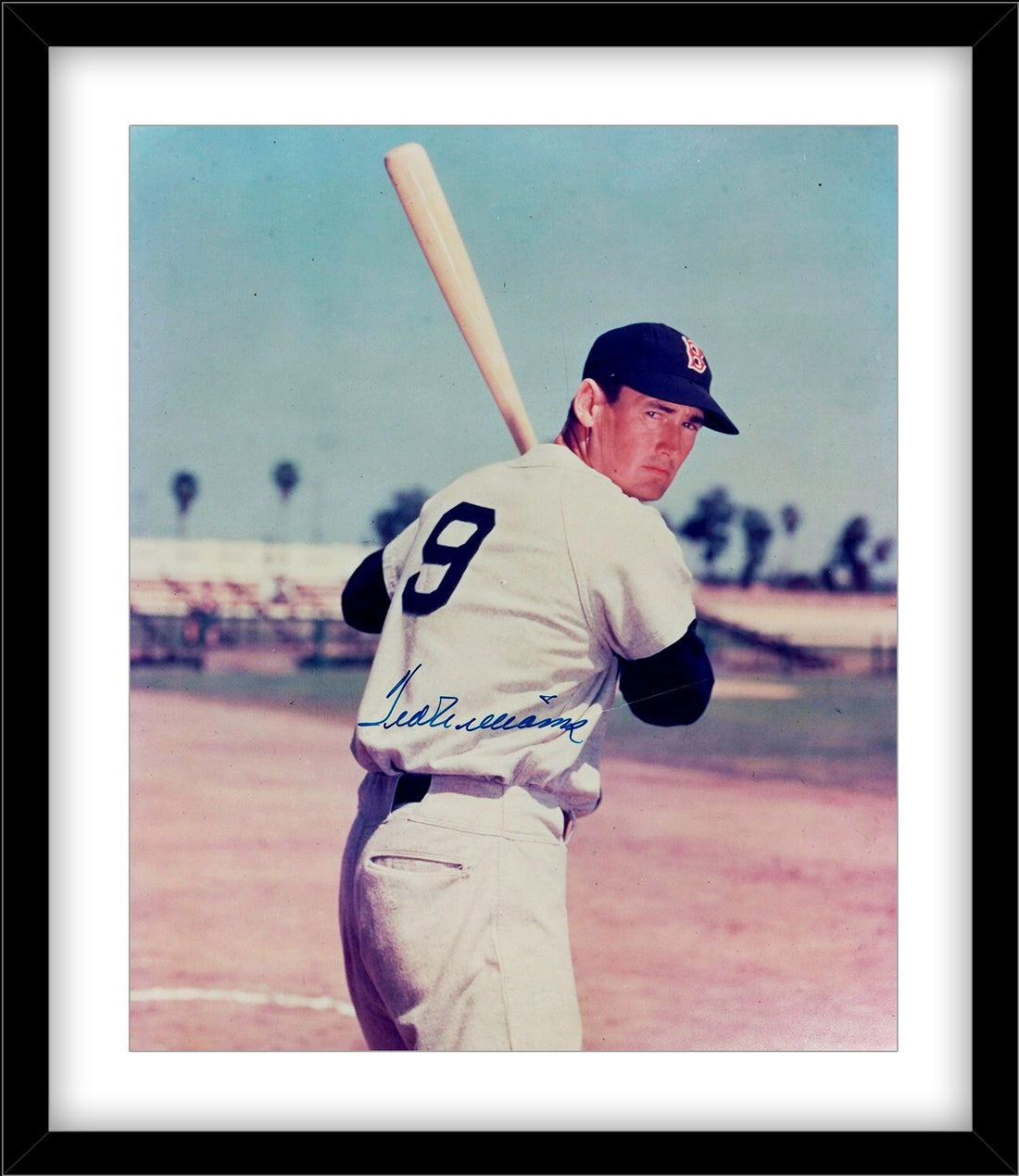 Ted Williams Signed 16x20 Photo, Boston Red Sox. Auto JSA0