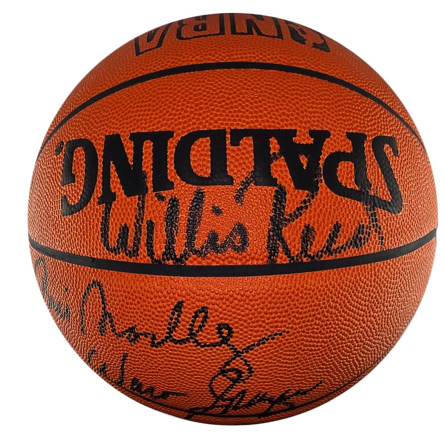 1973 New York Knicks Team Signed Basketball. World Champions. Upper Deck 303/500