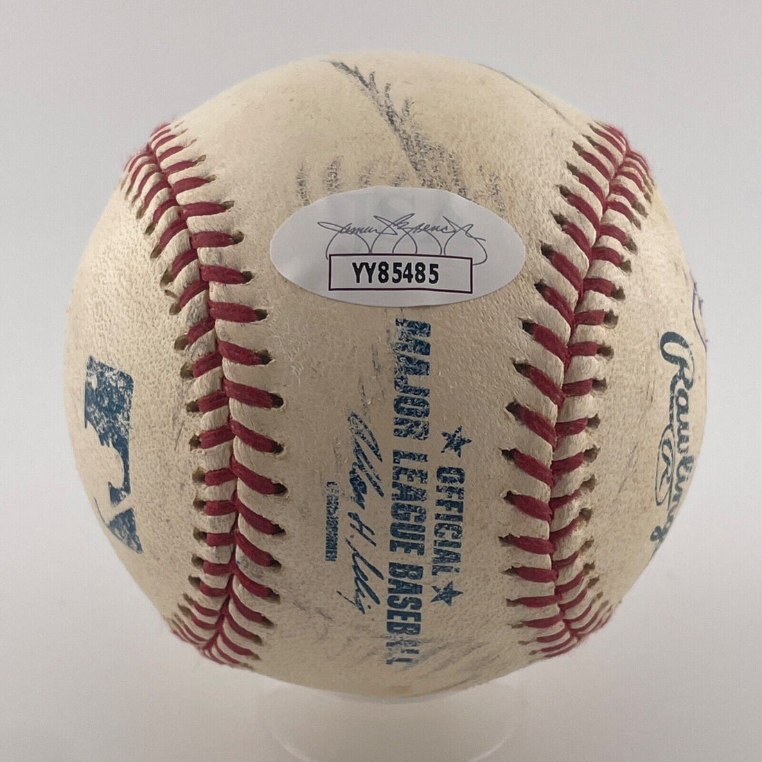 Derek Jeter Game Used Signed Baseball. New York Yankees. JSA