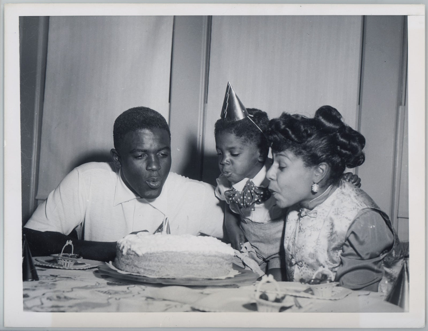 Jackie Robinson Type 1 Original Photograph, 1949 MVP Celebration Photo. PSA1