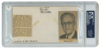 Charles “Kid” Nichols Signed First Day Cover, 1949 HOF Year FDC. Auto PSA2