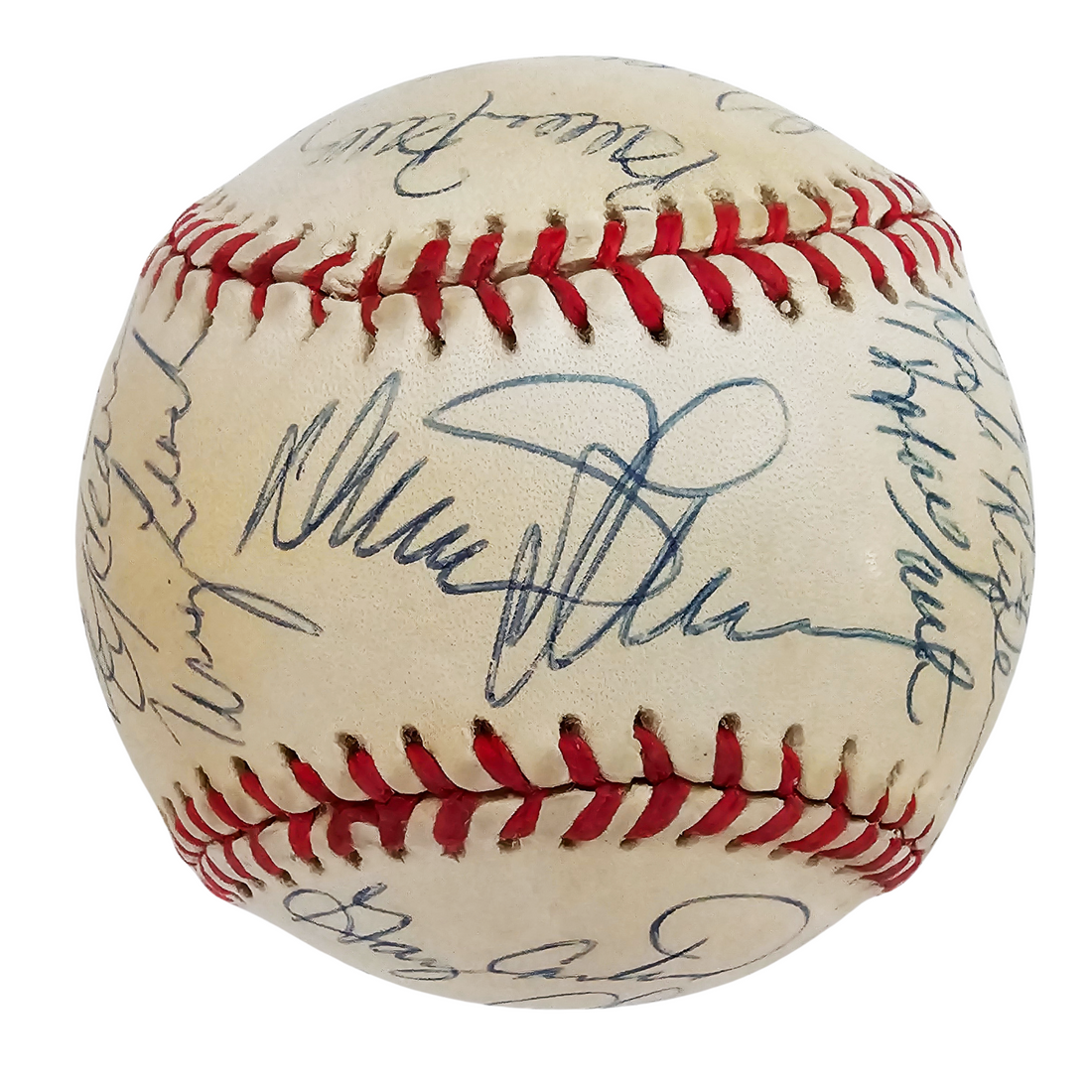 1986 N.Y.Mets Official World Series Championship Signed Team Baseball. Steiner