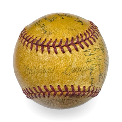 Rare Babe Ruth Signed Official Night Game Baseball, 1938 Dodgers. Auto Grade 85
