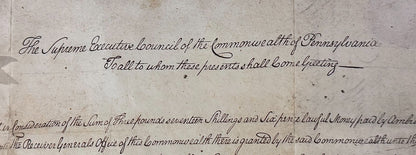 Benjamin Franklin Signed 1787 Land Patent – Constitutional Convention. Auto JSA4