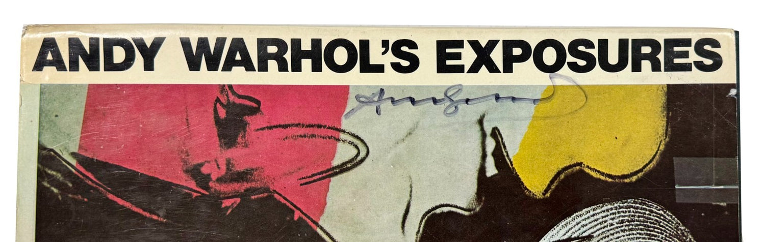Andy Warhol Signed Exposures Book. PSA2