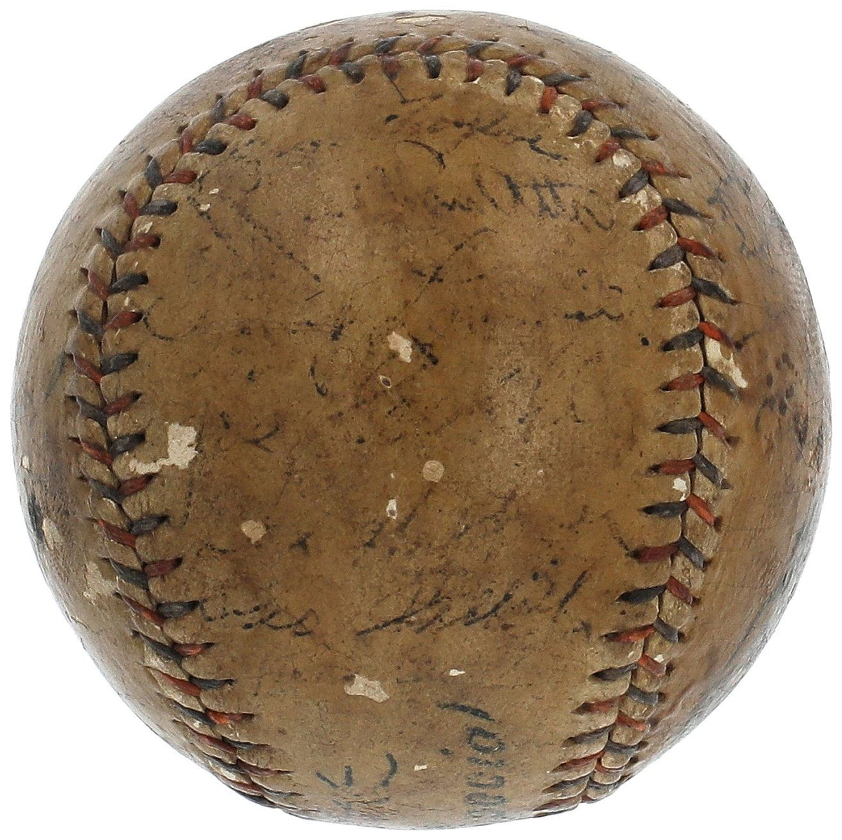 1934 New York Yankees Babe Ruth &amp; Lou Gehrig Multi Signed Baseball5