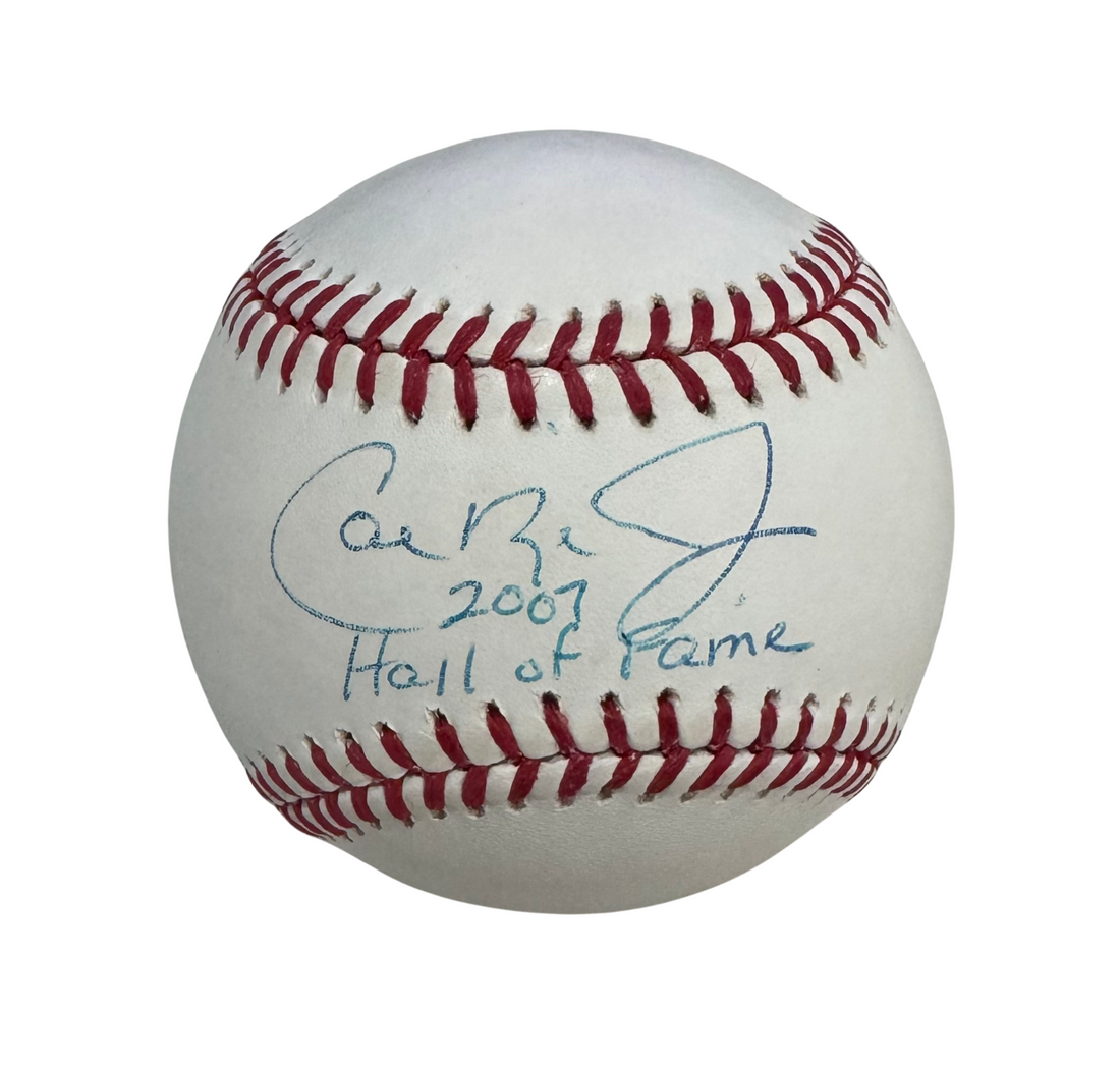 Cal Ripken Jr. Signed &amp; “2007 Hall Of Fame” Inscribed Baseball. Steiner1