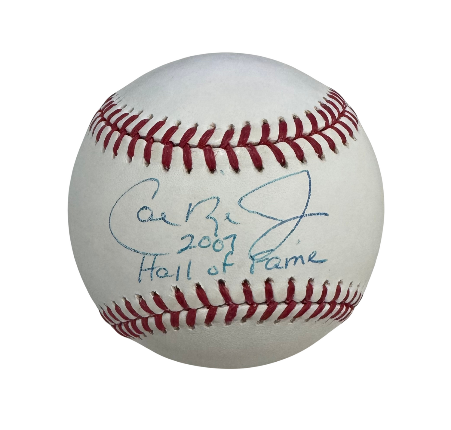 Cal Ripken Jr. Signed &amp; “2007 Hall Of Fame” Inscribed Baseball. Steiner1