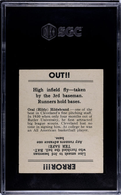 1936 Goudey Oral Hildebrand, SGC 31