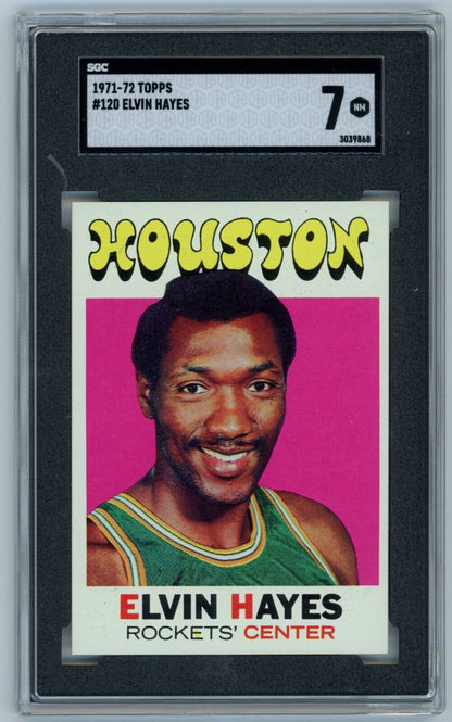 1971-72 Topps Elvin Hayes. SGC 7. Houston Rockets