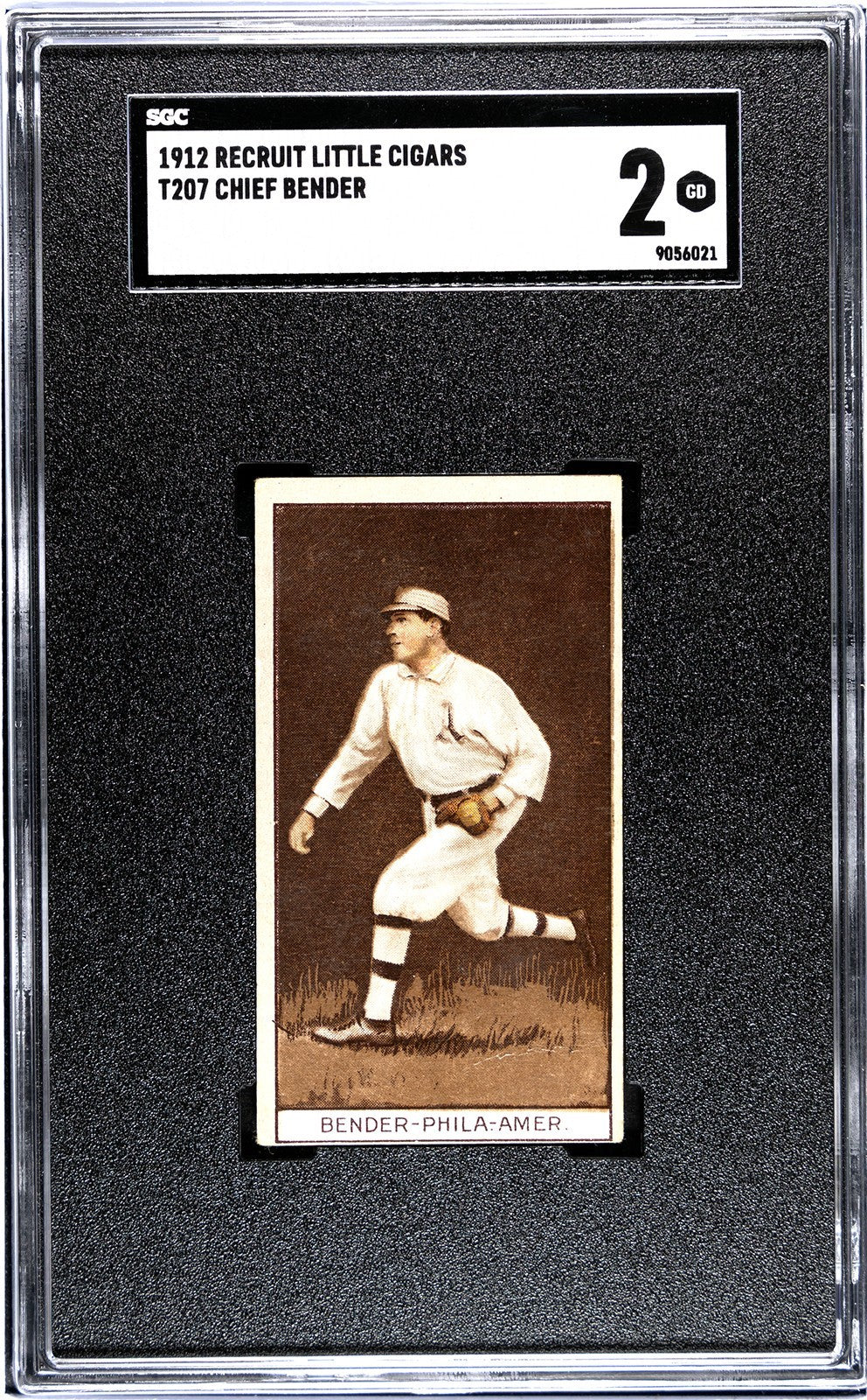 1912 Recruit Little Cigars T207 Chief Bender SGC 20