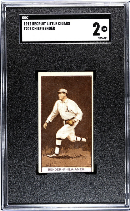 1912 Recruit Little Cigars T207 Chief Bender SGC 20