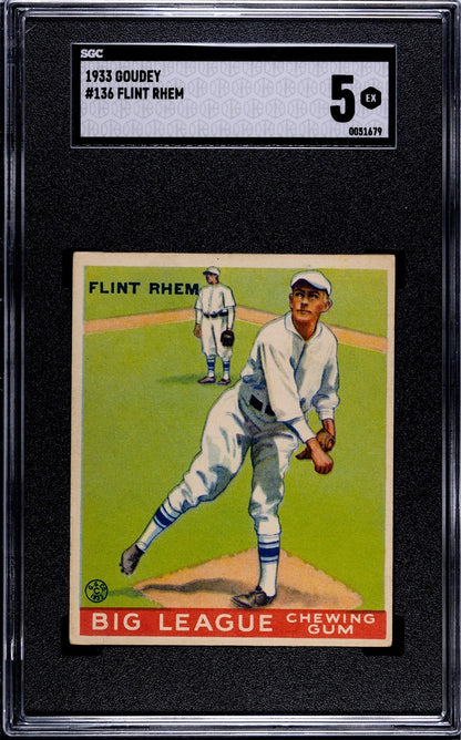 1933 Goudey Flint Rhem 