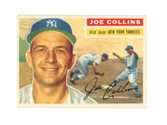 1956 Topps Joe Collins White Back0
