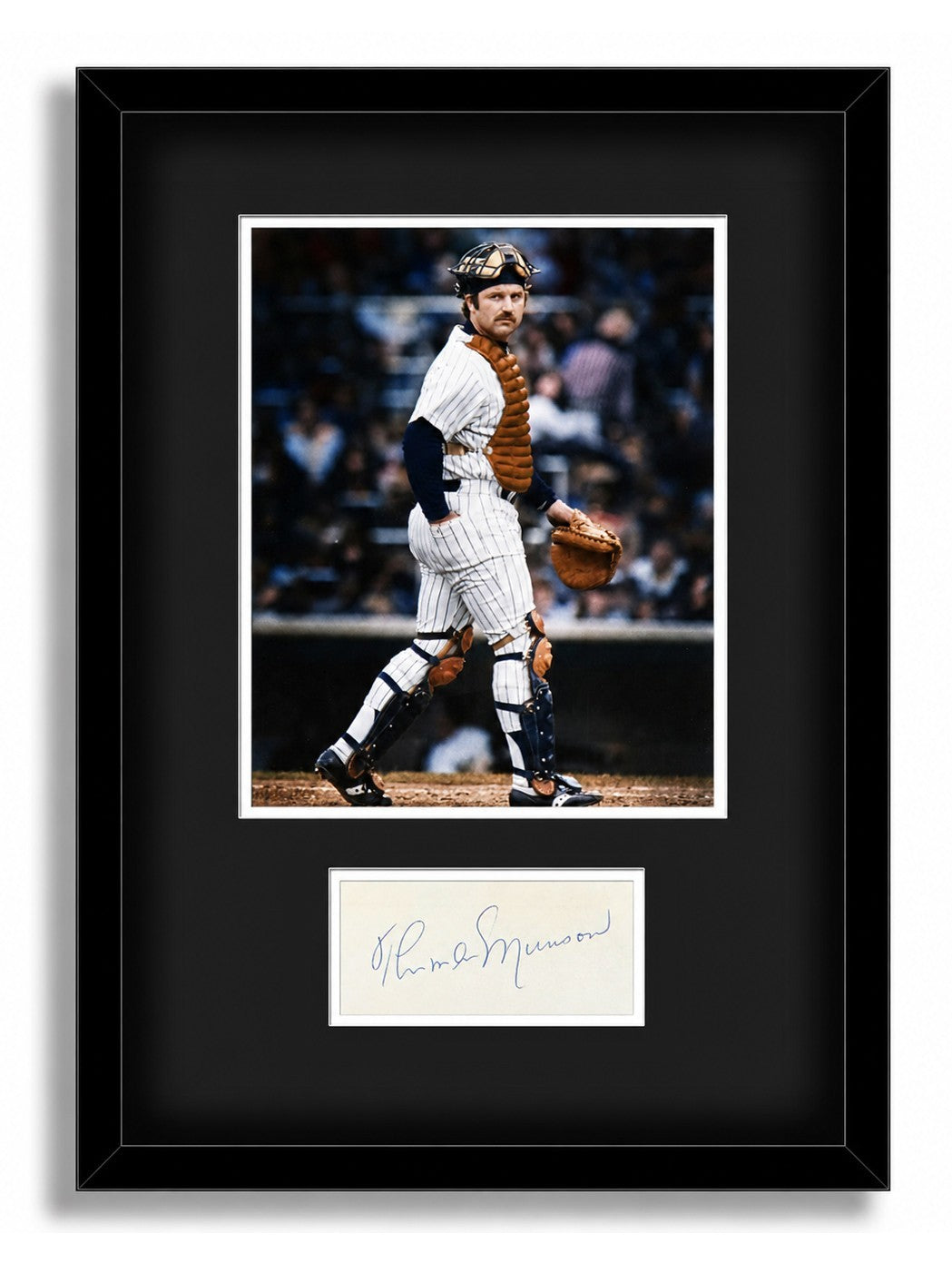 Thurman Munson Signed Custom Autograph Display0