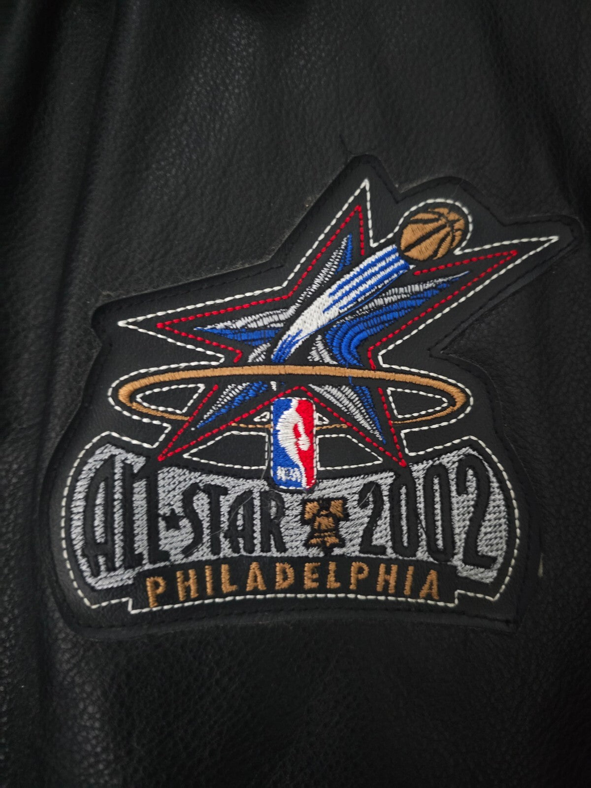 Jeff Hamilton 2002 NBA All Star Game Leather Bomber Jacket. Philadelphia. NWOT4