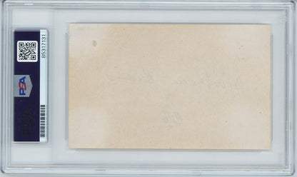 Rare Mordecai Brown Signed Autograph. Auto Grade PSA Mint 92