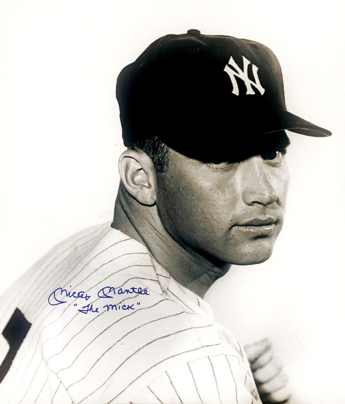 Mickey Mantle Signed & "The Mick" Inscribed Oversized Photo. Auto Beckett BAS