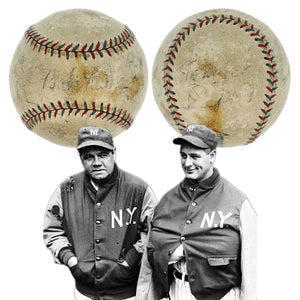 Babe Ruth & Lou Gehrig Signed Baseball, 1920s   1930s NY Yankees. Auto Beckett