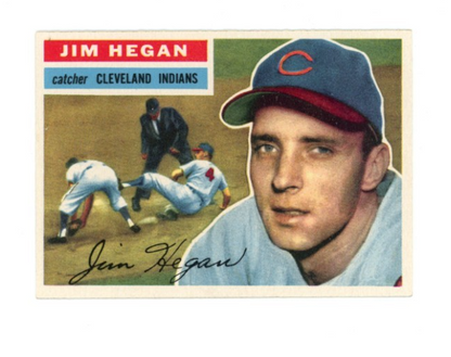 1956 Topps Jim Hegan White Back0