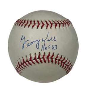 George Kell Signed Baseball. Detroit Tigers. PSA