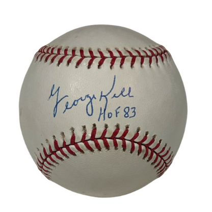 George Kell Signed Baseball. Detroit Tigers. PSA0