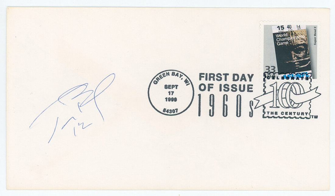 Tom Brady Signed First Day Cover, Rookie Style Signature Autograph.  Auto JSA