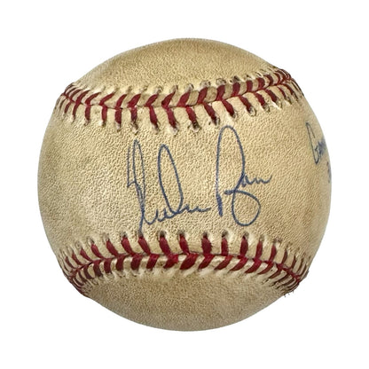 Nolan Ryan Game Used Signed Baseball, 300th Career Win, July 31 1990. JSA0