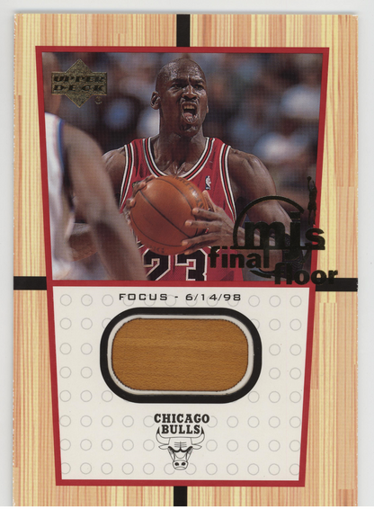 Michael Jordan 2000 Upper Deck Final Floor Game Used 1998 Finals Card. 