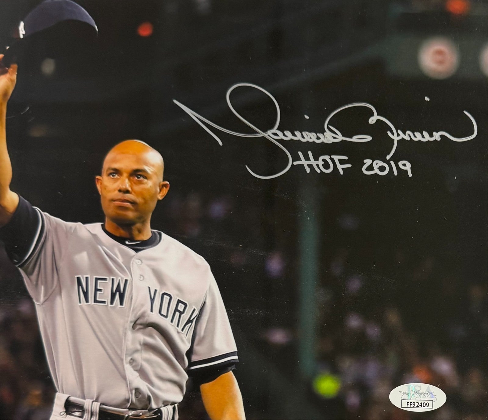Mariano Rivera Signed &amp; "HOF 2019" Inscribed 8" x 10" Photo. JSA1