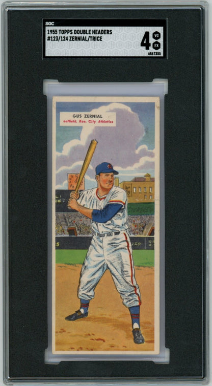 1955 Topps Double Headers Gus Zernial Bob Trice 