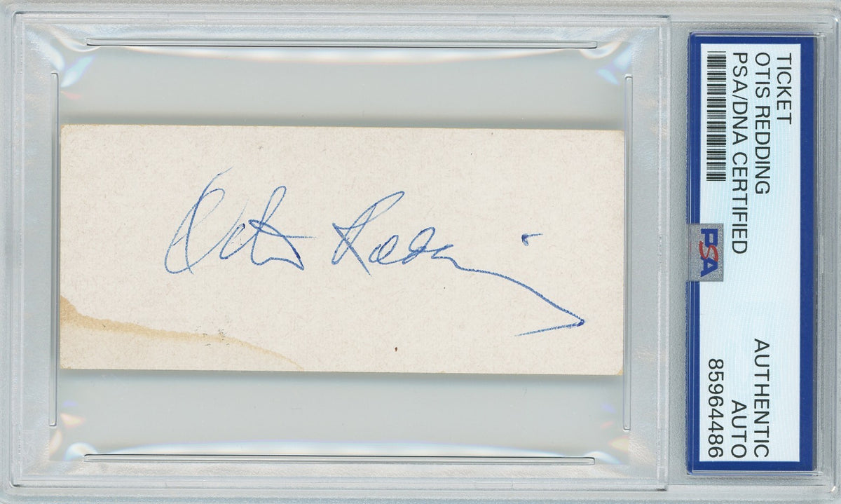 Rare Otis Redding Signed 1966 Concert Ticket. Only 1 Known! Auto PSA1